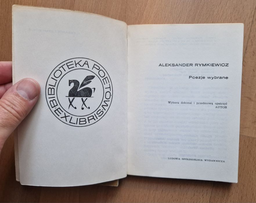 3 × Biblioteka Poetów Ex Libris Iwaszkiewicz Rymkiewicz Gąsiorowski