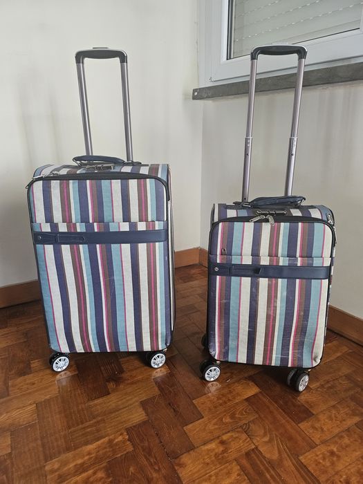 Conjunto de malas em couro