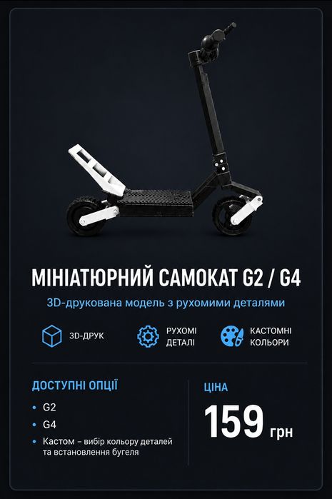 Фігурка електросамокату G4 та G2