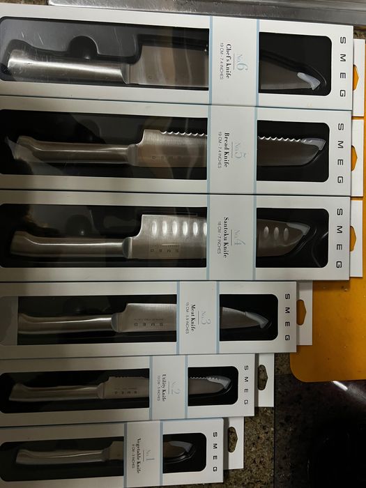 Conjunto 6 facas SMEG