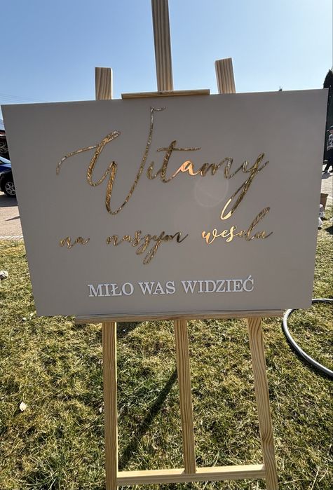 Tablica witamy wesele