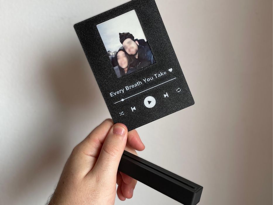 Moldura Fujifilm Spotify para o Valentines Day