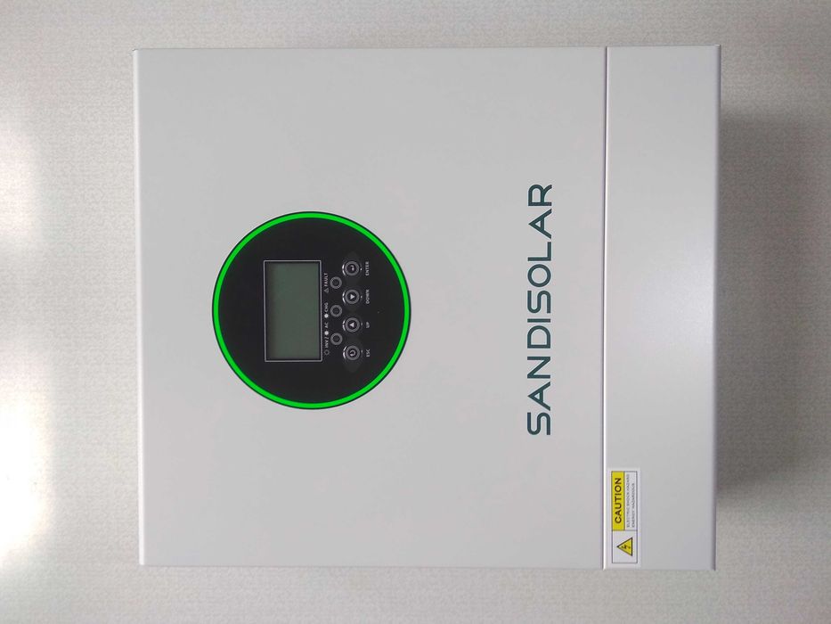 Гібридний інвертор Sandisolar 4.2kW 24V із WiFi. Dual output, заряд 80A/100А, до 5000W 27A сонячних панелей