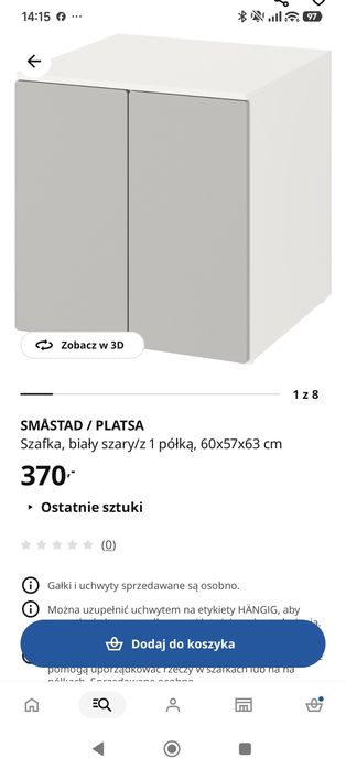 Szafki 2 platsa  ikea