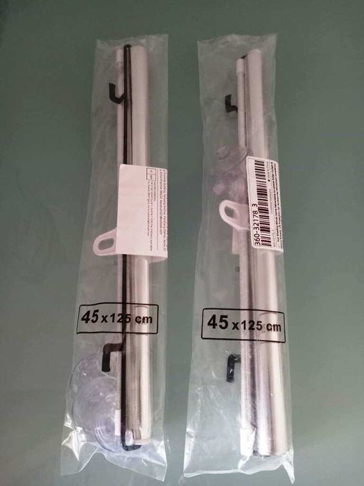 Conjunto de 2 estores de rolo anti-UV (125cm (A) x 45cm (L))