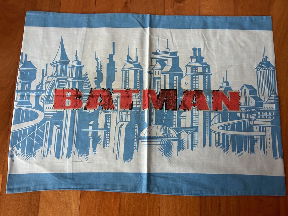 Forra de edtedao + almofada cama de solteiro Batman