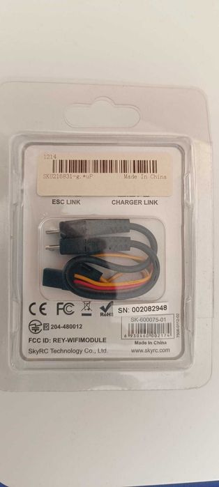 Módulo Wi-Fi SkyRC (SK-600075-01) para ESC e Carregadores RC - Nunca Usado.