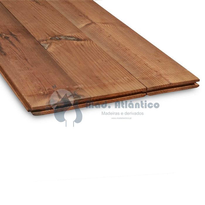 Soalho de Casquinha Vermelha Tratado Cor Nogal / Castanho