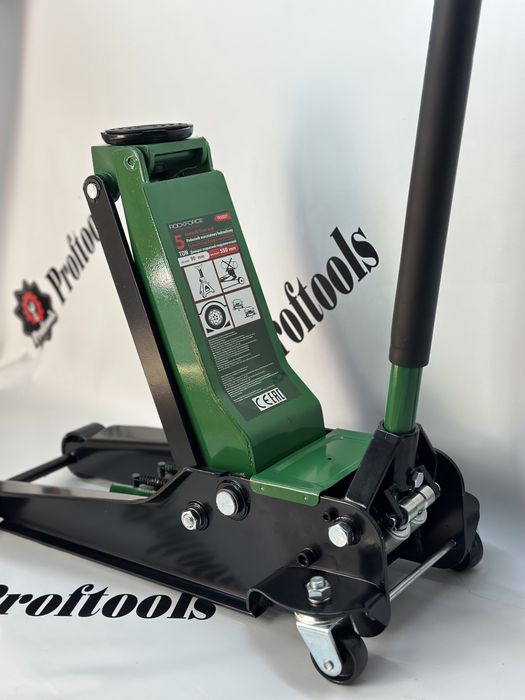 Домкрат підкатний 2-поршня 5т 90мм-575мм ROCKFORCE RF-TR50001