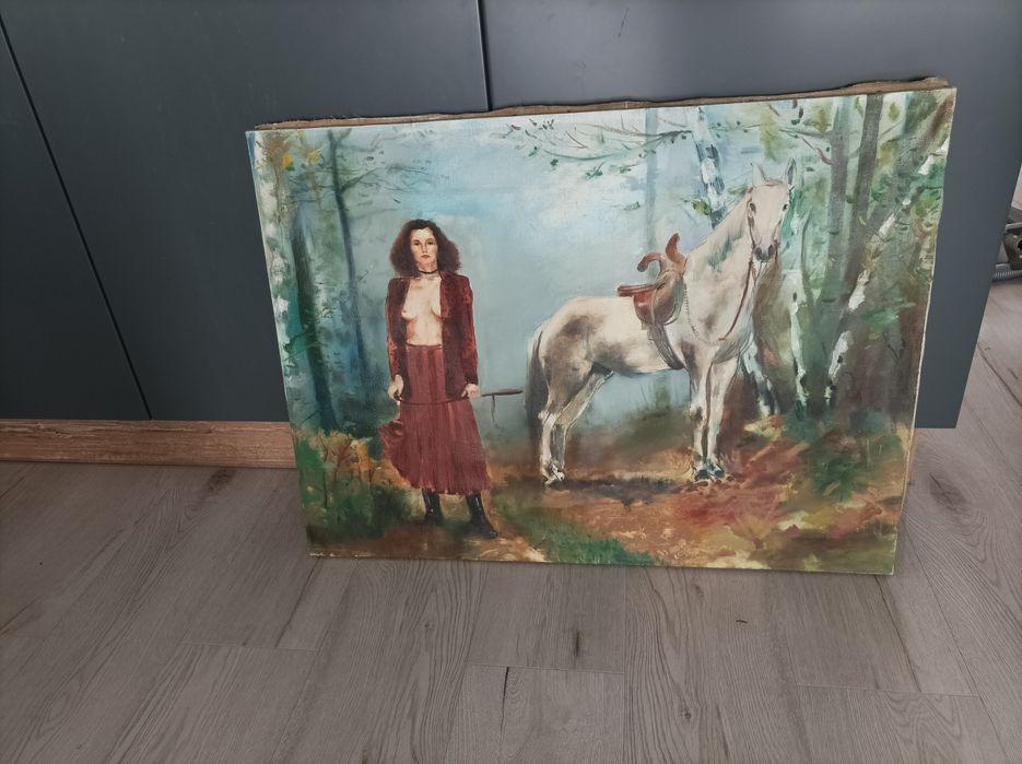 Duży obraz sygnowany Grzegorczyk