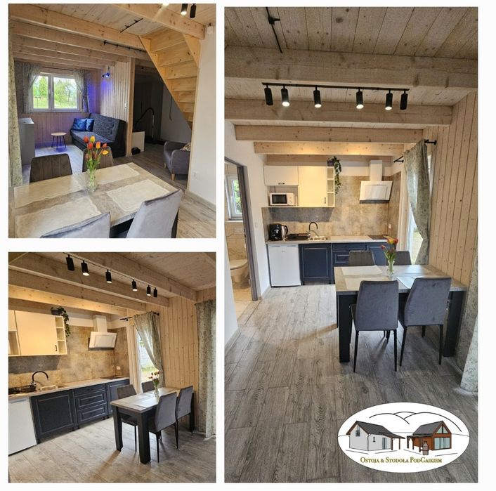 Domek w górach ( Karkonosze ) ogrodzony z balią