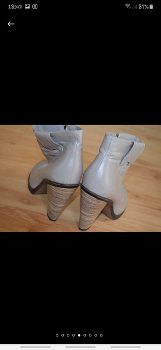 Обалденные итальянские кожаные ботильоны ботинки