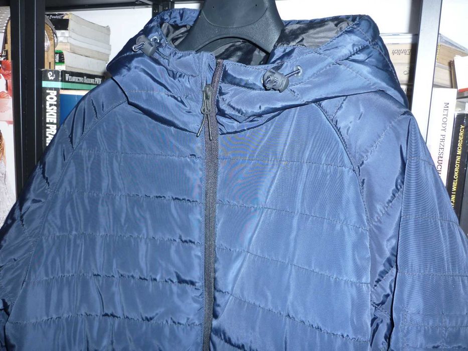 K1X Park kurtka pikowana ocieplana z kapturem z futrem z lisa