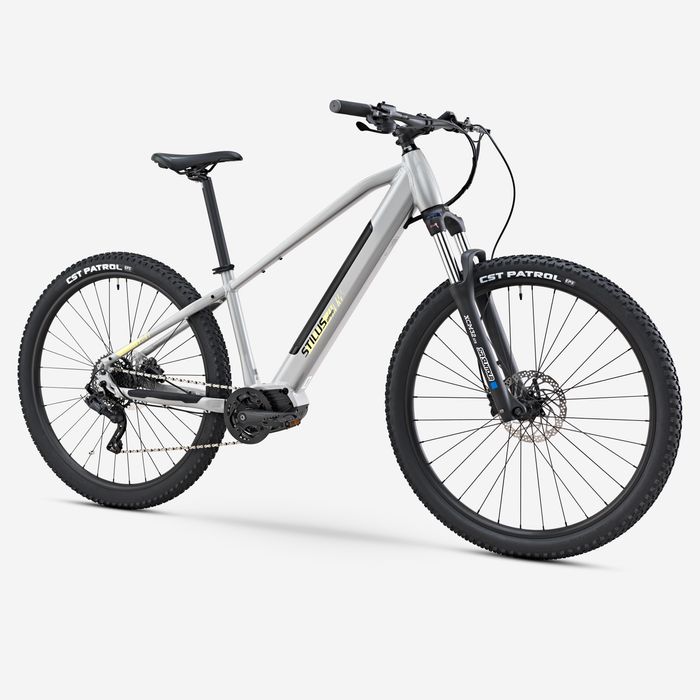 Bicicleta BTT Elétrica Semirrígida STILUS Off Road Cinzento-claro