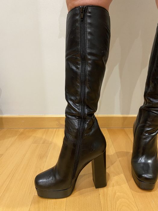 Botas cano alto pretas 36 prof