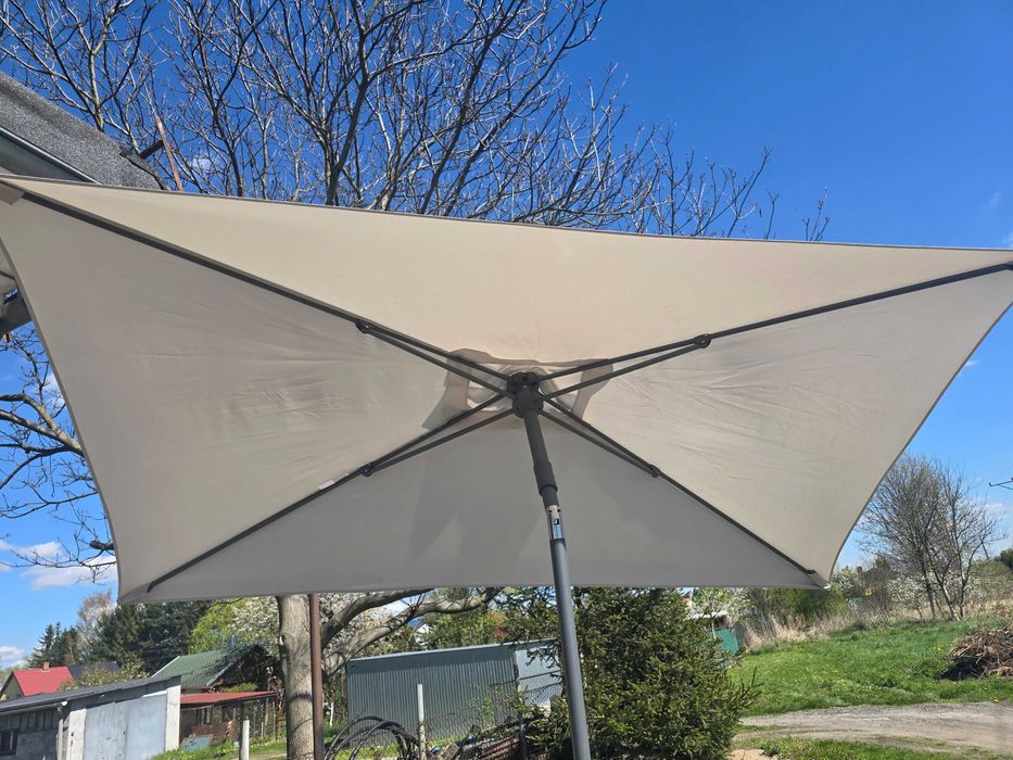 PARASOL  ogrodowy   balkonowy  beżowy  240x140  cm