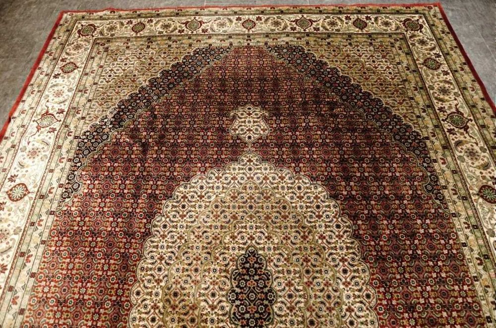 Raro Tapete Persa TABRIZ, feito à mão com lã s/algodão, 325cm x 241cm