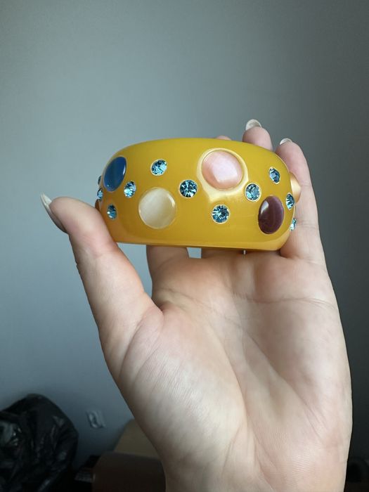 Przepiękna, masywna bransoletka typu bangle