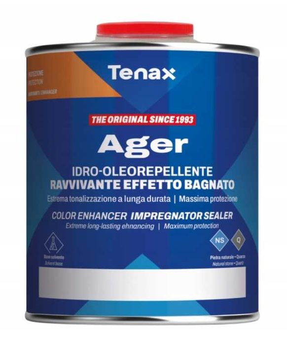 TENAX AGER Impregnat do granitu, efekt mokry kamień 1L