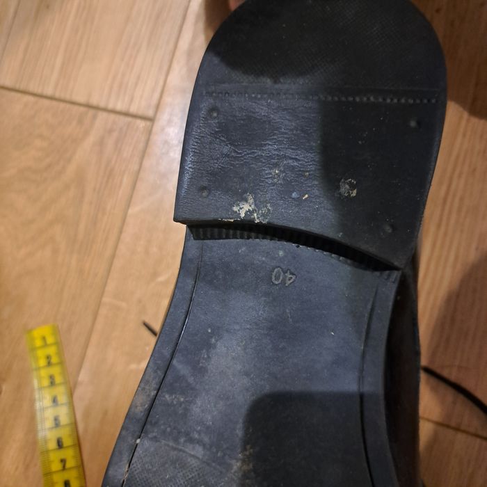 Buty eleganckie, półbuty męskie, 40, czarne,  buty wizytowe
