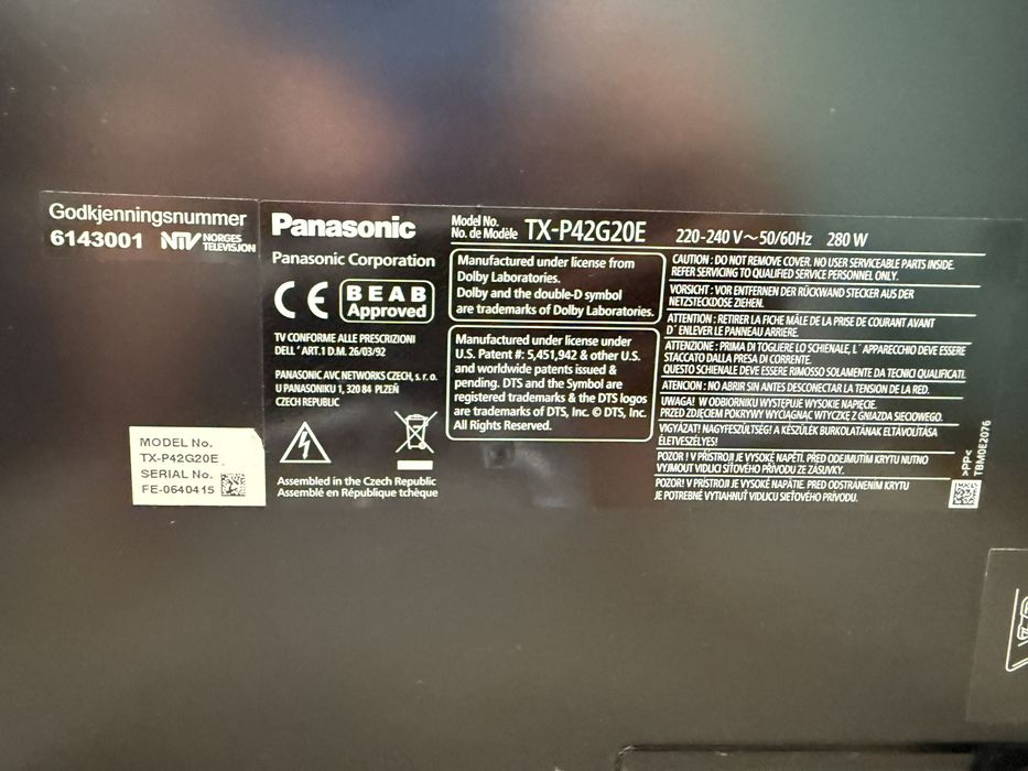 TV plazma Panasonic