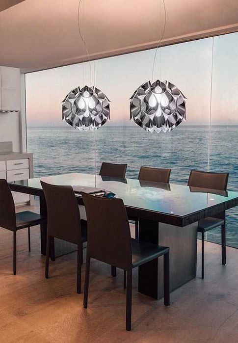 SLAMP - candeeiro suspenso FLORA silver