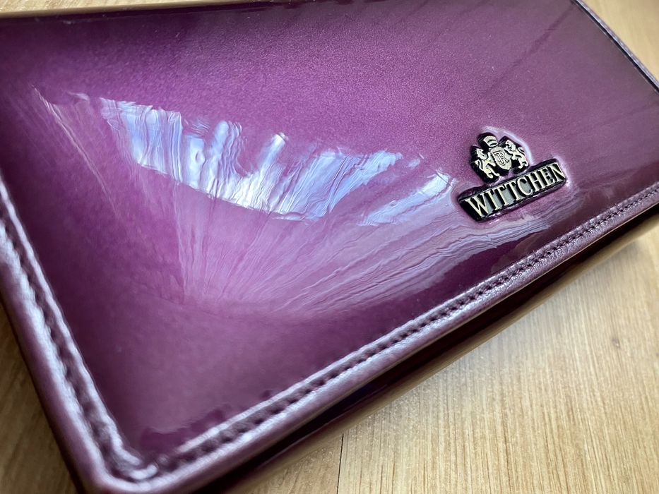 Portfel Wittchen Verona skóra lakierowana fioletowy