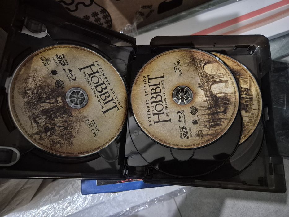 Hobbit 3D blu ray disc