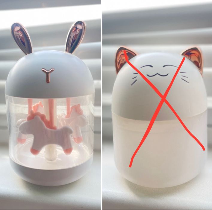 Зволожувач повітря дитячий міні з підсвіткою 300 мл