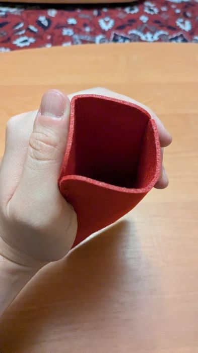 Чохол для окулярів тканевий червоний