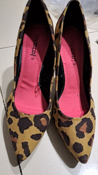 Szpilki koturny pantera 38 divided H&M