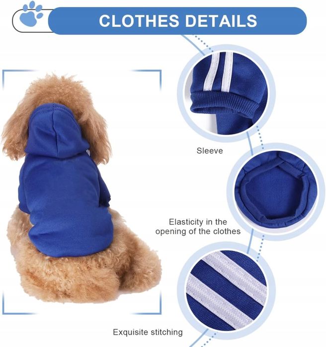 Ubranko dla psa Bluza niebieskie XXL