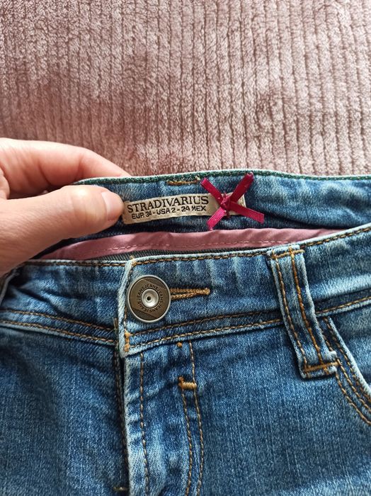 Krótkie jeansowe szorty spodenki Stradivarius XS 34