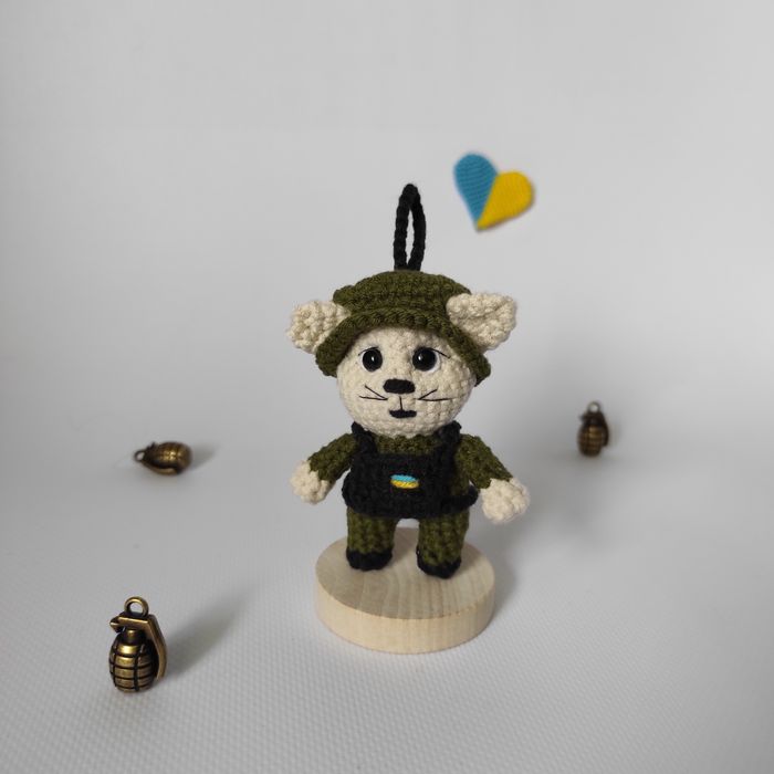 Військовий котик ЗСУ, брелок, оберіг, сувенір