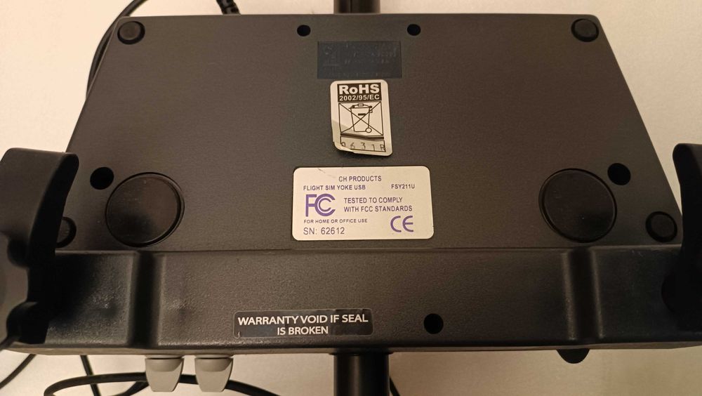 Controlador de simulador de voo Flight Sim Yoke FSY211U USB