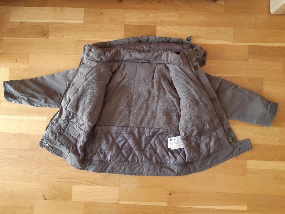 Chłopięca Kurtka Jesień Zima Militarny Styl