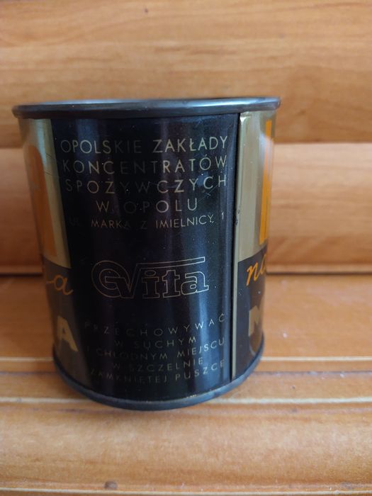 Puszka stara po kawie z PRL-u