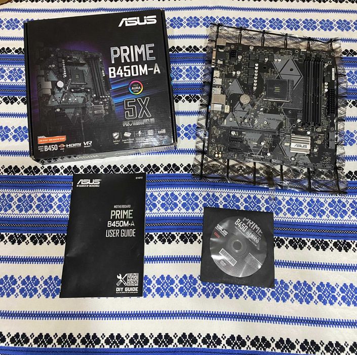 Asus Prime B450M-A – Motherboard AM4 em ótimo estado