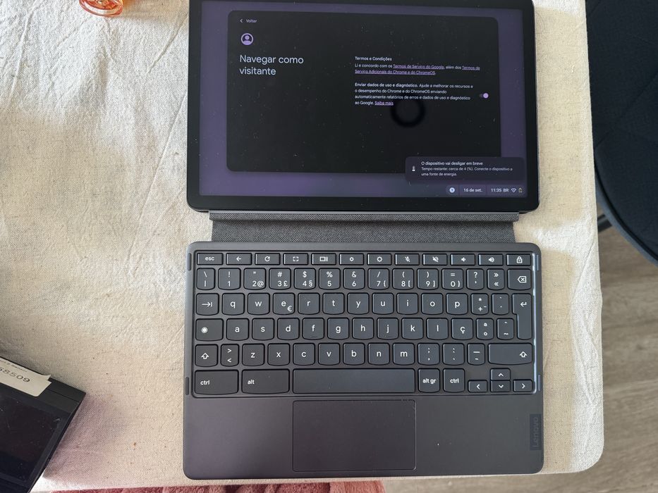 Lenovo Chromebook Duet 2 em 1 + Teclado e Capa