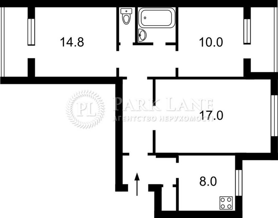 Продаж 3-кім. вул. Каштанова,8 Євроремонт  на 3 поверху