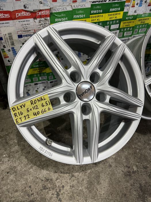 Литі диски r16 5/112 ronal 6,5j et22 шкода ауді мерс фольс skoda vw