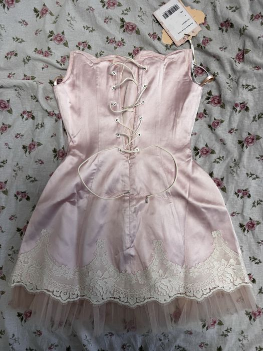 Рожева сукня Lacemade з фатою, розмір S, нова