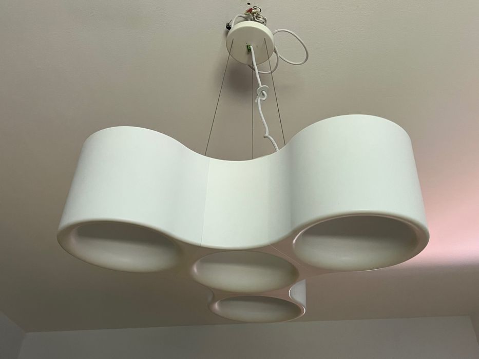 Lampa wisząca Moderno 15264, biała, regulacja wysokości,3źródła światł