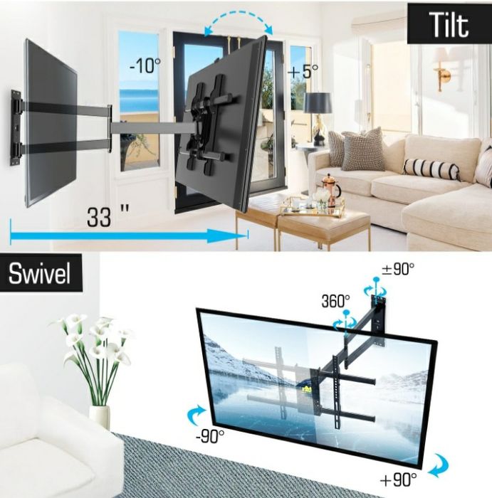 !! Uchwyt Stojak Wieszak do TELEWIZORA 37-75" 80 cm 45 kg !!