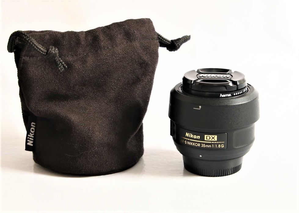 Lente Nikon AF-S 35mm f\1.8 objetiva em excelentes condições