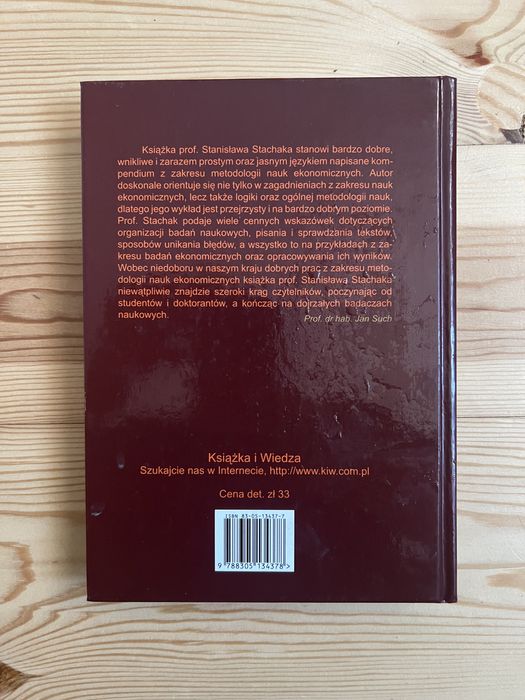 Podstawy metodologii nauk ekonomicznych Stanisław Stachak