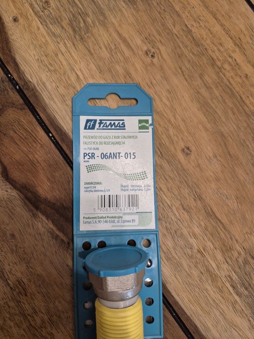 PRZEWÓD GAZ.15-28cm G3/4-nypel R3/4