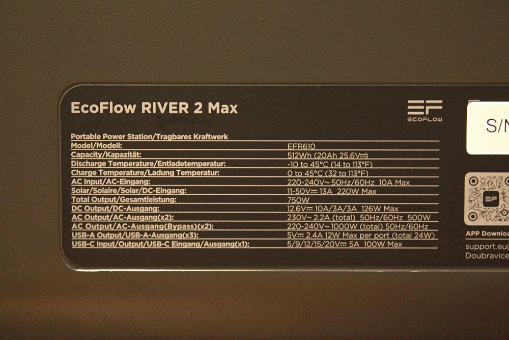 Зарядна станція EcoFlow River 2 Max / 512 Вт·год / LiFePO4