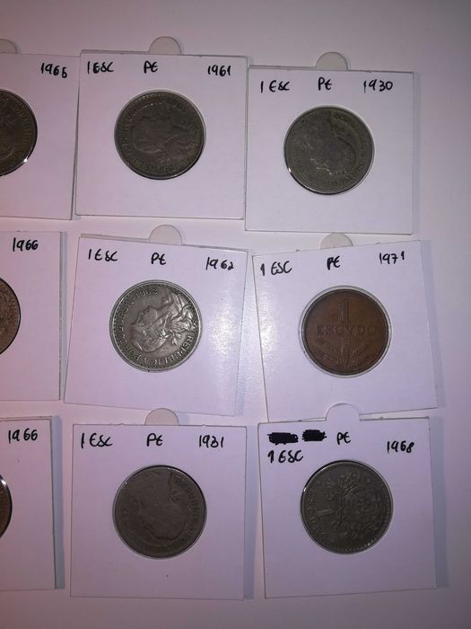 Moedas 1 Escudo Portugal