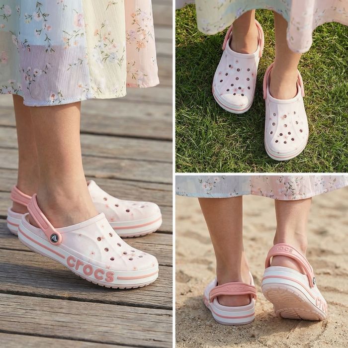 Оригінал Жіночі крокси Crocs Сабо Bayaband Seasonal Floral Printed